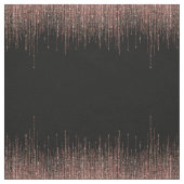 Tissu Dory Rose Noire Gold Sparkly Glitter Fringe (Échantillon)
