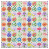 Tissu Dotty Birth Flower and Gem Fabric (Échantillon)