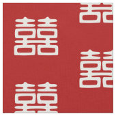 Tissu Double Bonheur rouge foncé - Gras (Fermer)