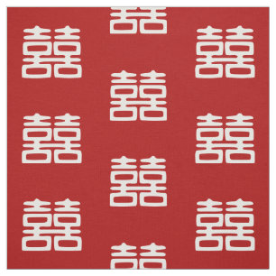 Tissu Double Bonheur rouge foncé - Gras