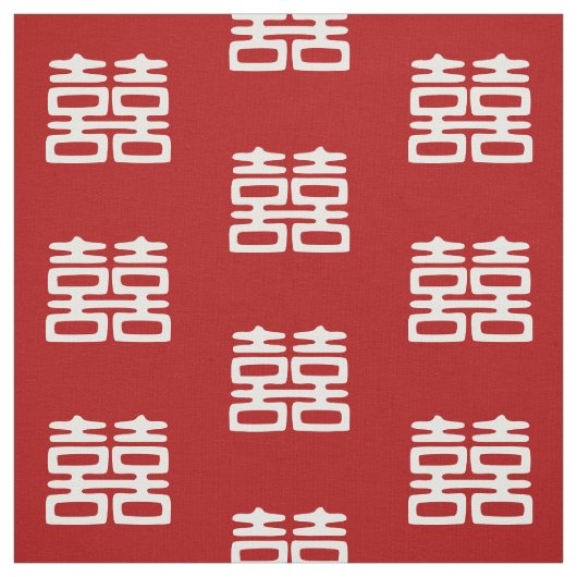 Tissu Double Bonheur rouge foncé - Gras (Échantillon)