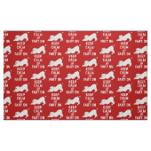 Tissu Double Frenchie pie à capuchon mignon refroidit (Fat Quarter)