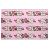 Tissu Double Infinity Roses or argent + vos idées (Fat Quarter)