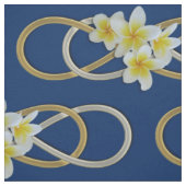 Tissu Double Infinity Silver Gold frangipani + votre idé (Échantillon)
