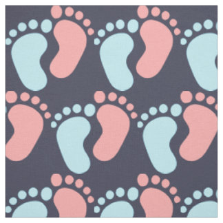 Tissu Douces Petites Empreintes – Empreintes de Pied de