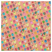 Tissu Douceur fraise mignonne aquarelle de fruit mignon (Échantillon)