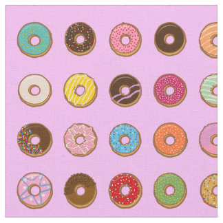 Tissu Doughnut colorée