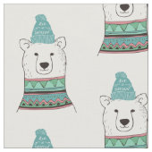 Tissu d'ours blanc (Fermer)