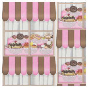 Tissu doux de fenêtre de boulangerie de festin