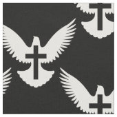 Tissu Dove avec croix (Fermer)