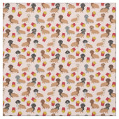 Tissu Doxie et Fries drôle de chien de sevrage (Échantillon)