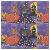 Tissu Doxie Halloween (Fermer)