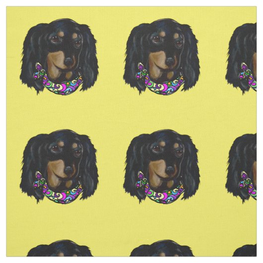 Tissu Doxie Mardi Gras (Échantillon)