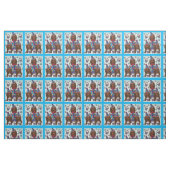 TISSU DOXIES ROUX À POILS LONGS (Fat Quarter)