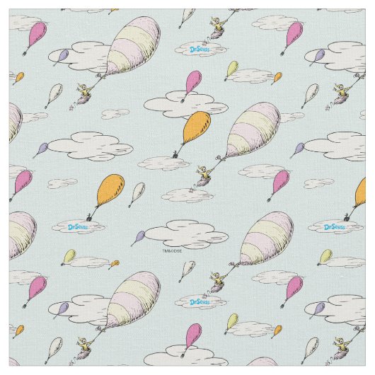 Tissu Dr Seuss | Oh, les endroits où vous irez ! (Fermer)