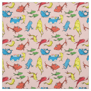 Tissu Dr. Seuss Un Poisson Deux Poissons Motif