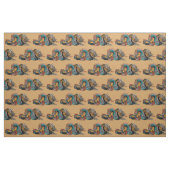 Tissu Dragon asiatique (Fat Quarter)