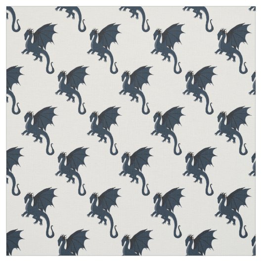 Tissu Dragon bleu (Échantillon)