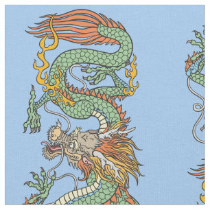 Tissu Dragon chinois traditionnel