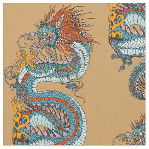 Tissu Dragon chinois traditionnel