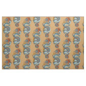 Tissu Dragon chinois traditionnel (Fat Quarter)