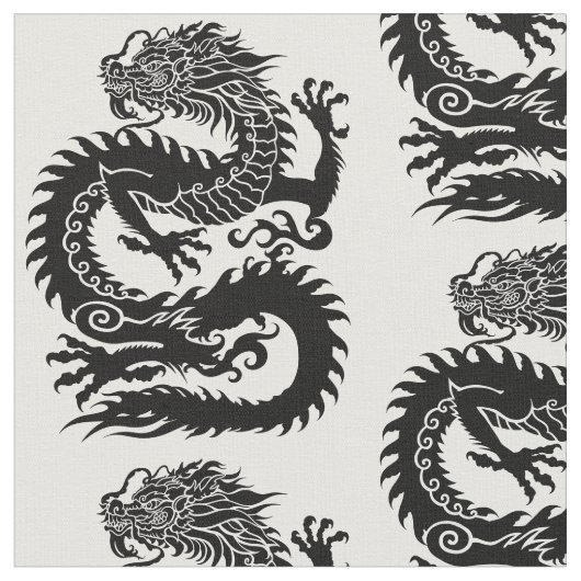 Tissu Dragon chinois traditionnel (Fermer)