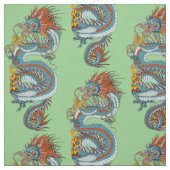 Tissu Dragon chinois traditionnel (Échantillon)