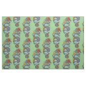 Tissu Dragon chinois traditionnel (Fat Quarter)