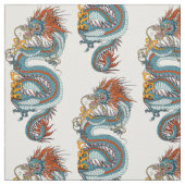Tissu Dragon chinois traditionnel (Échantillon)