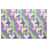 Tissu Dragon de fleur (Yard)