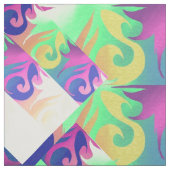 Tissu Dragon de fleur (Échantillon)