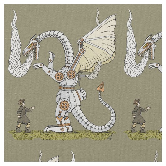 Tissu Dragon mécanique (Fermer)