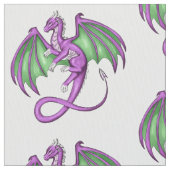 Tissu Dragon pourpre et vert (fermé)