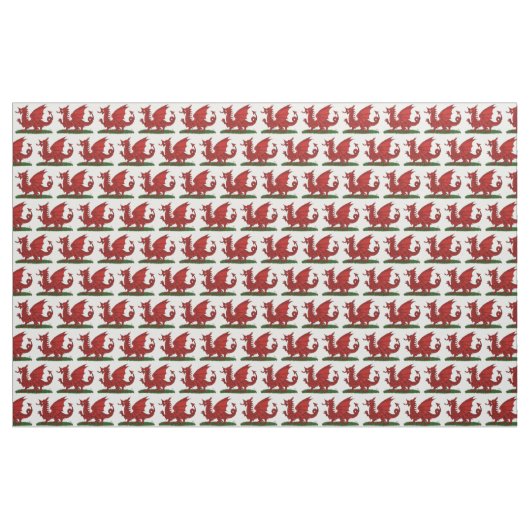 Tissu Dragon rouge du Pays de Galles (Yard)