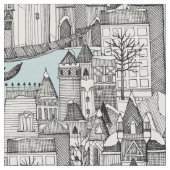 Tissu Dragon royaume bleu d'hiver (Fermer)