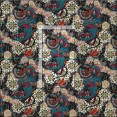 Tissu dragon tattoo dark (Carreau)