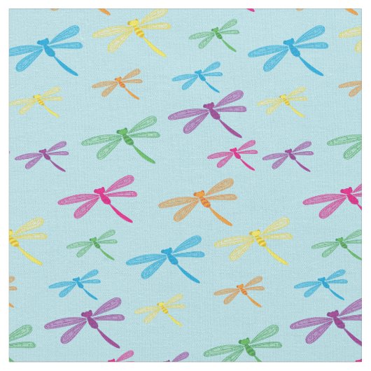 Tissu Dragonflies Colorée Dragonfly Rainbow (Fermer)