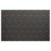 Tissu Dragonflies Colorée Dragonfly Rainbow Black (Fat Quarter)