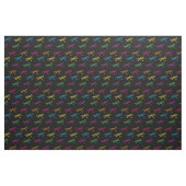 Tissu Dragonflies Colorée Dragonfly Rainbow Black (Fat Quarter)