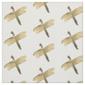 Tissu Dragonflies d'or (Échantillon)