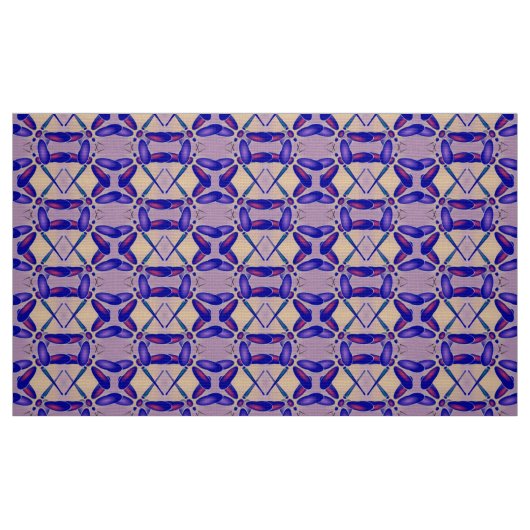 Tissu Dragonfly d'art informatique (violet) (Fat Quarter)