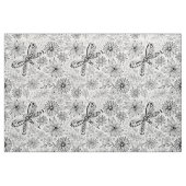 Tissu Dragonfly et doodle de fleurs (Fat Quarter)