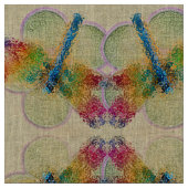 Tissu Dragonfly multicolore (Fermer)