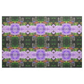 Tissu Dragonfly rouge sur Violet Violet Fleurs (Fat Quarter)
