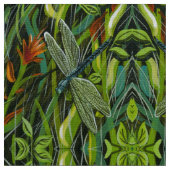 Tissu Dragonfly vert (Fermer)