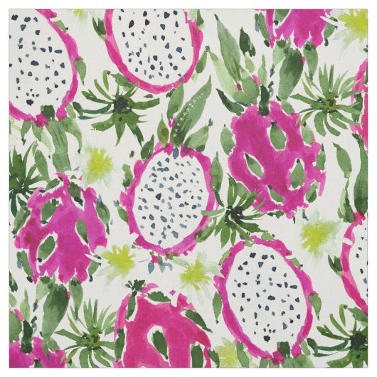 Tissu DRAGONFRUITY Dragon Fruit Rose Pitaya (Échantillon)