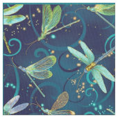 Tissu Dragonly Turquoise (fermé)