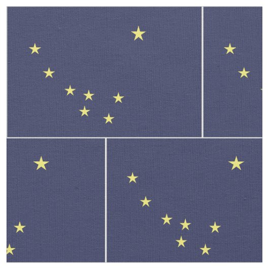 Tissu Drapeau ALASKA - (Fermer)