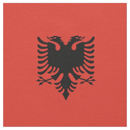 Tissu Drapeau albanais (Fermer)