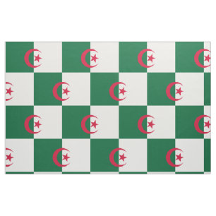 Tissu Drapeau algérien patriotique
